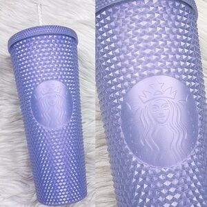 Starbucks Icy Studded Holiday 2021 Lavender Purple White Venti Tumbler Cup NEW